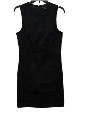 Theory Sleeveless Sheath Dress Size 6 Black Business Office Careerwear Party